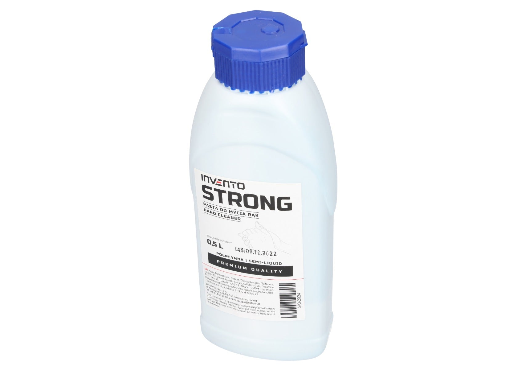 Gel de curatat maini 0.5l strong INVENTO