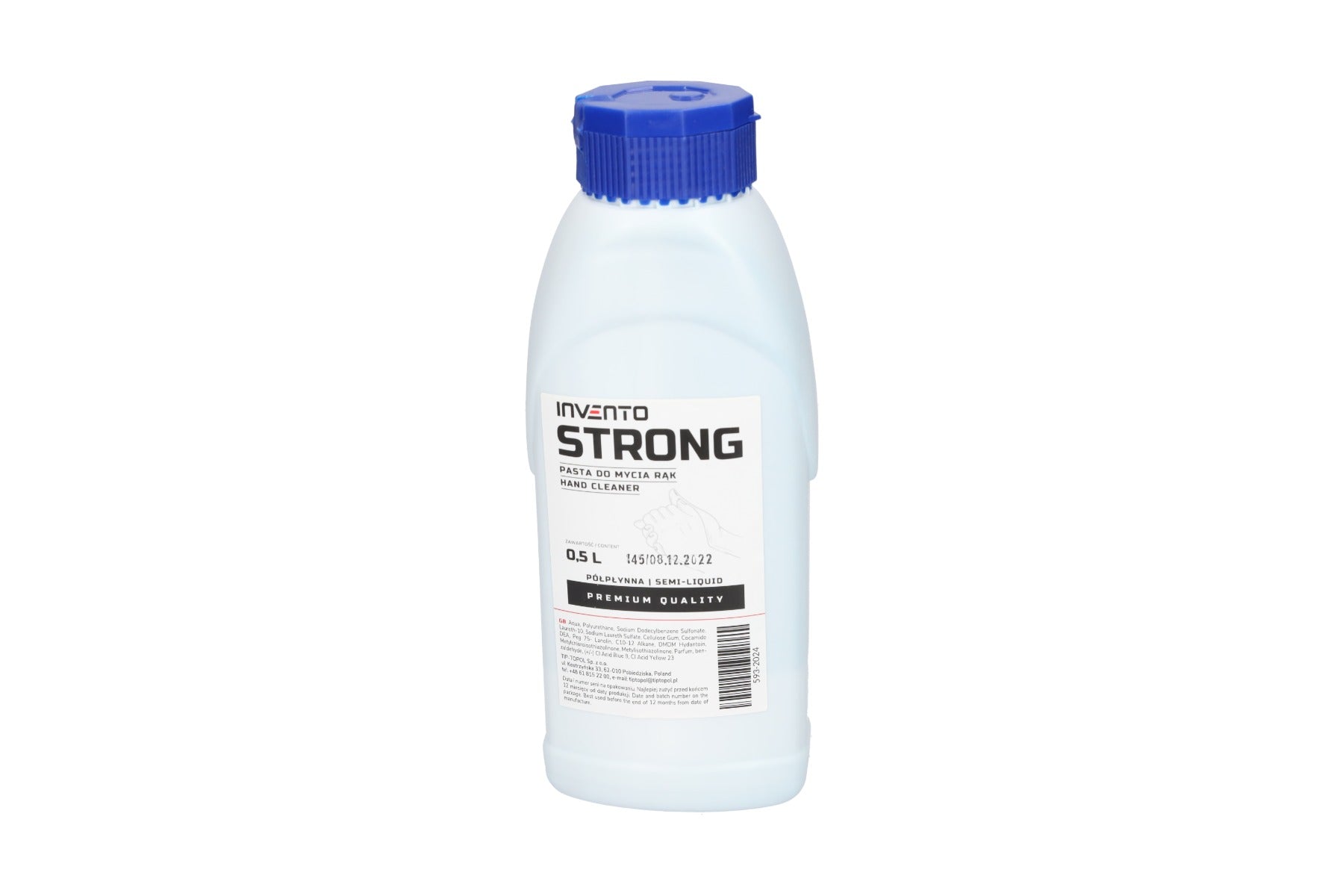 Gel de curatat maini 0.5l strong INVENTO