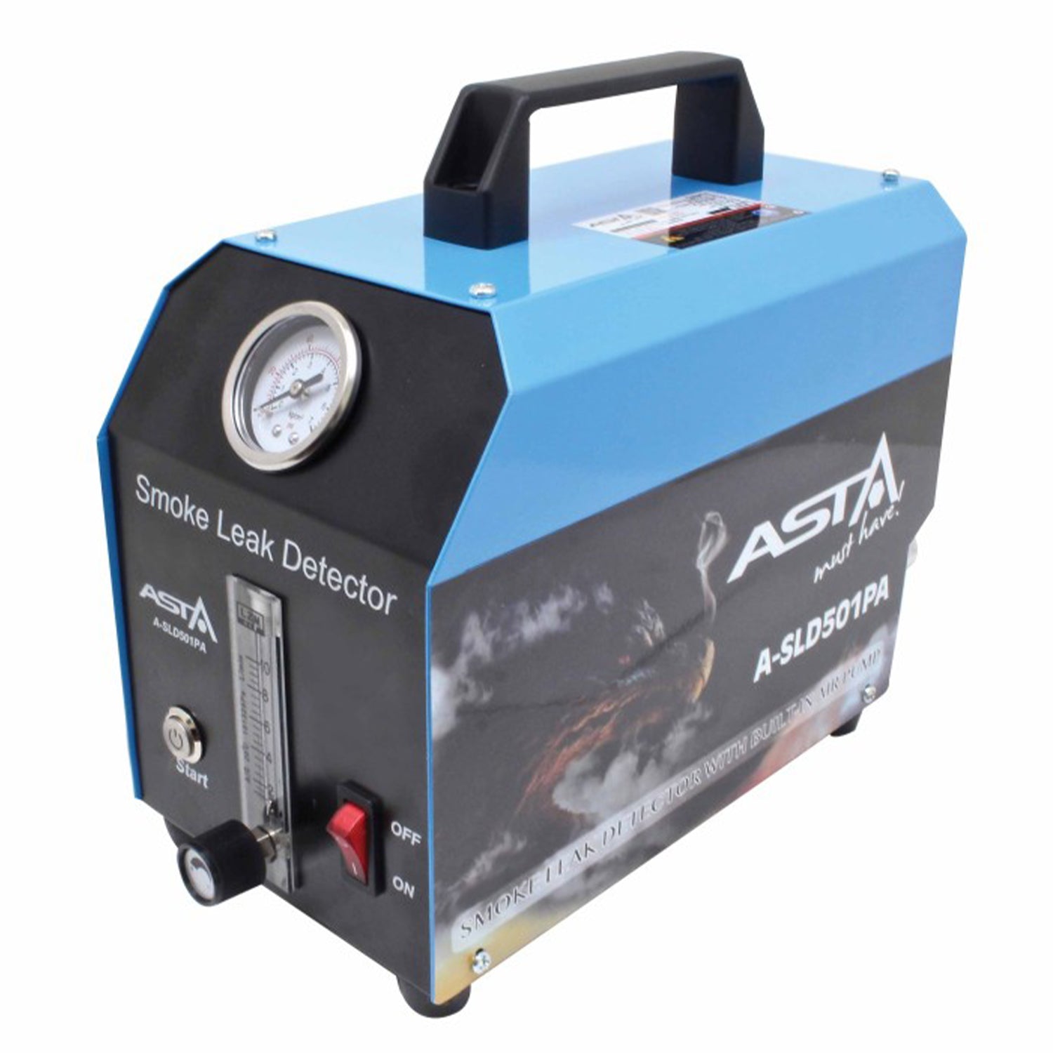 Generator de fum, tester de etanseitate pentru detectare pierderi cu accesorii ASTA