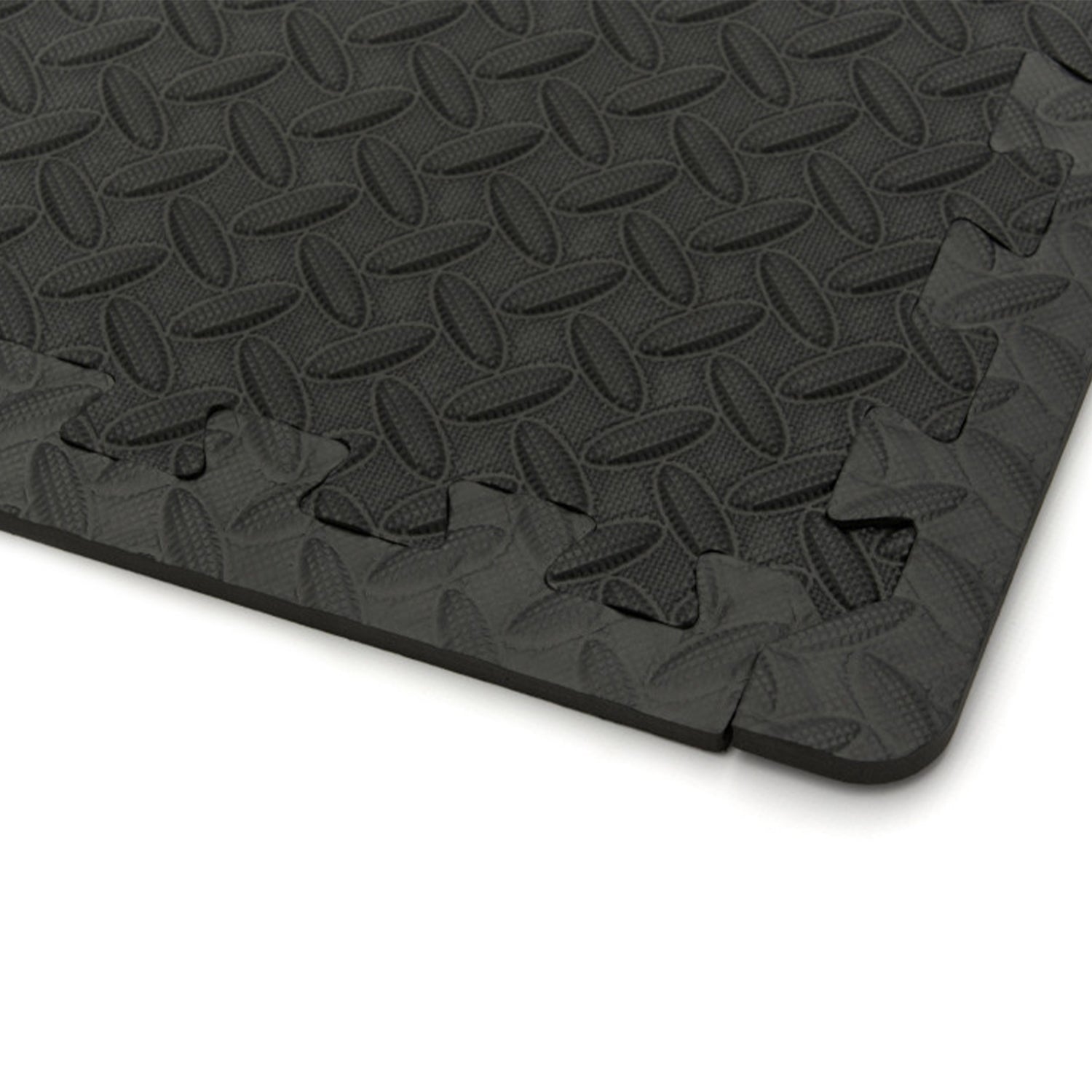 SET 4 PLACI PROTECTIE PARDOSEALA DIN SPUMA EVA TIP PUZZLE ANTIDERAPANT PENTRU PODEA NEGRU 61X61CM HBM MACHINES