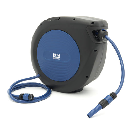 TAMBUR FURTUN APA 30 M CU SUPORT DE PERETE FURTUN EXTENSIBIL CU SISTEM AUTOMAT DE RULARE SI BLOCARE HBM