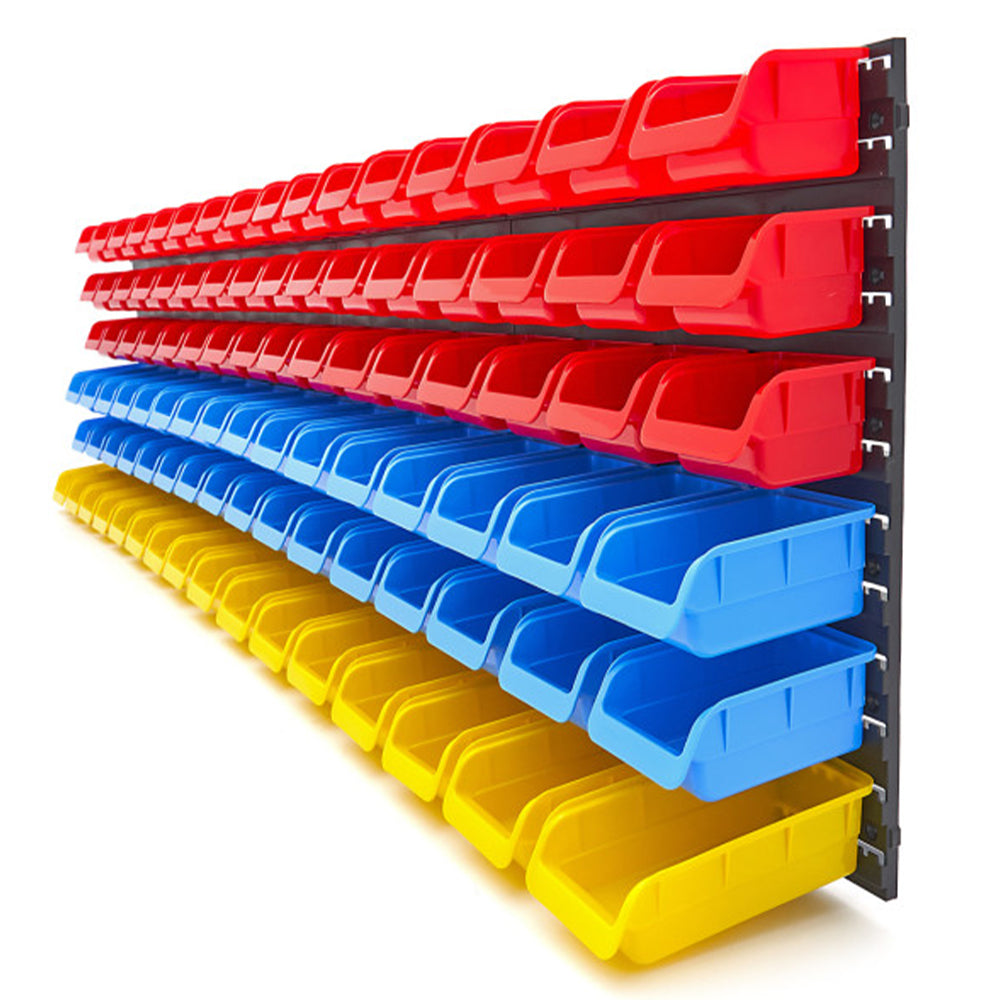 PANOU SUPORT ORGANIZATOR CU 96 CUTII DE DEPOZITARE HBM