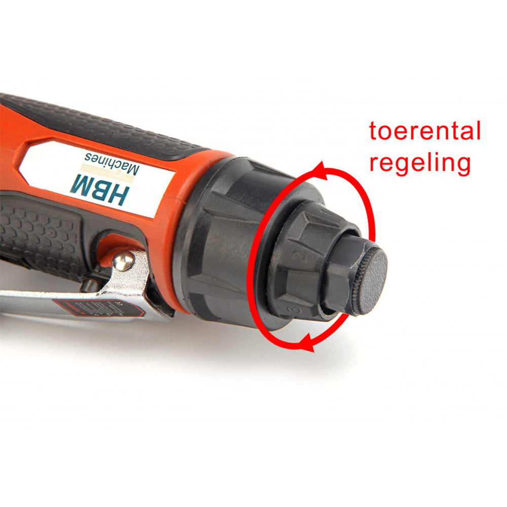 POLIZOR BIAX PNEUMATIC CU GAT DE 125MM SI TURATIE REGLABILA HBM