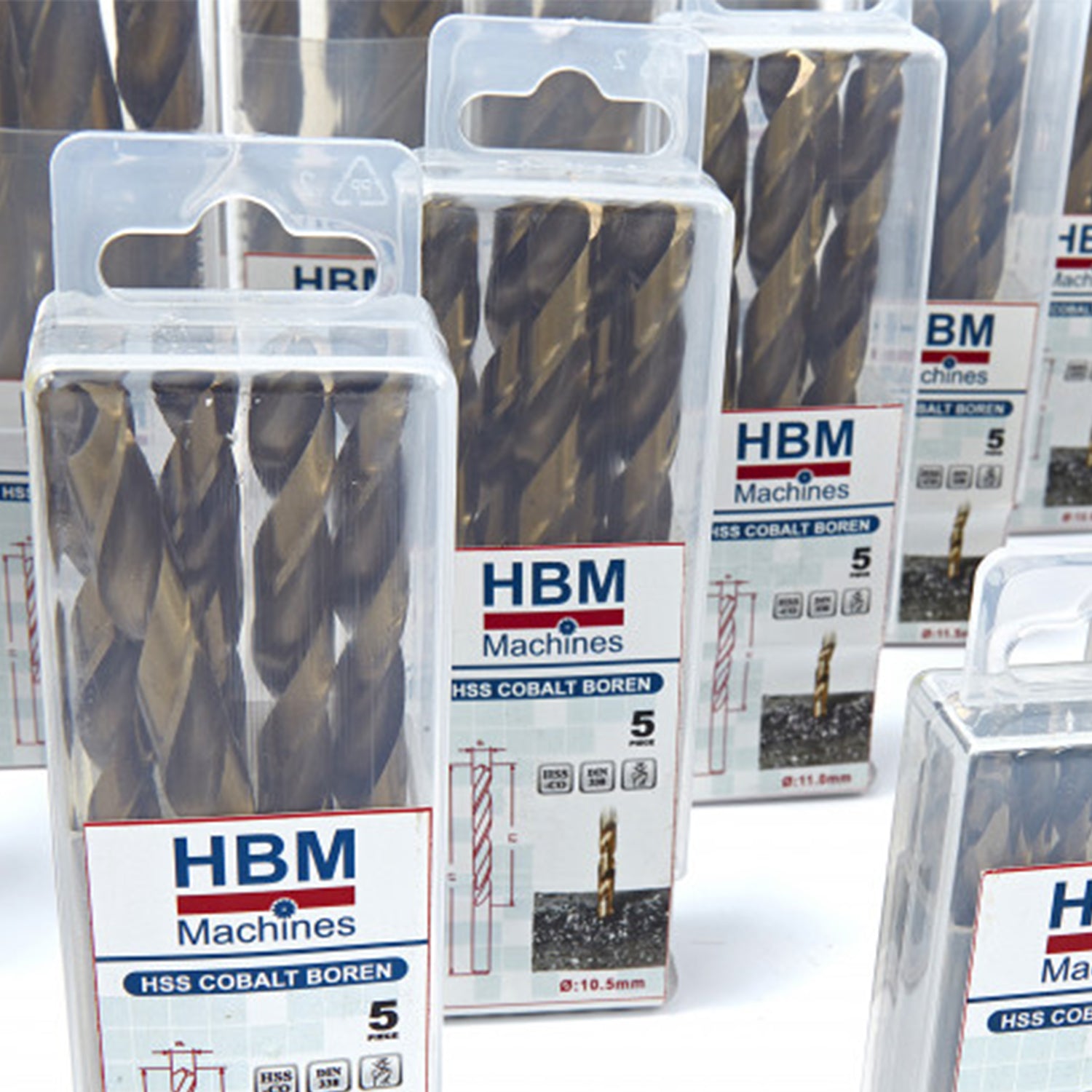 SET BURGHIE HSS COBALT 5 PIESE 10.5MM HBM