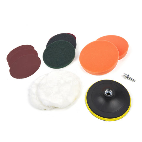SET REZERVE BURETI PENTRU MASINA DE POLISAT 150MM HBM 12 PIESE