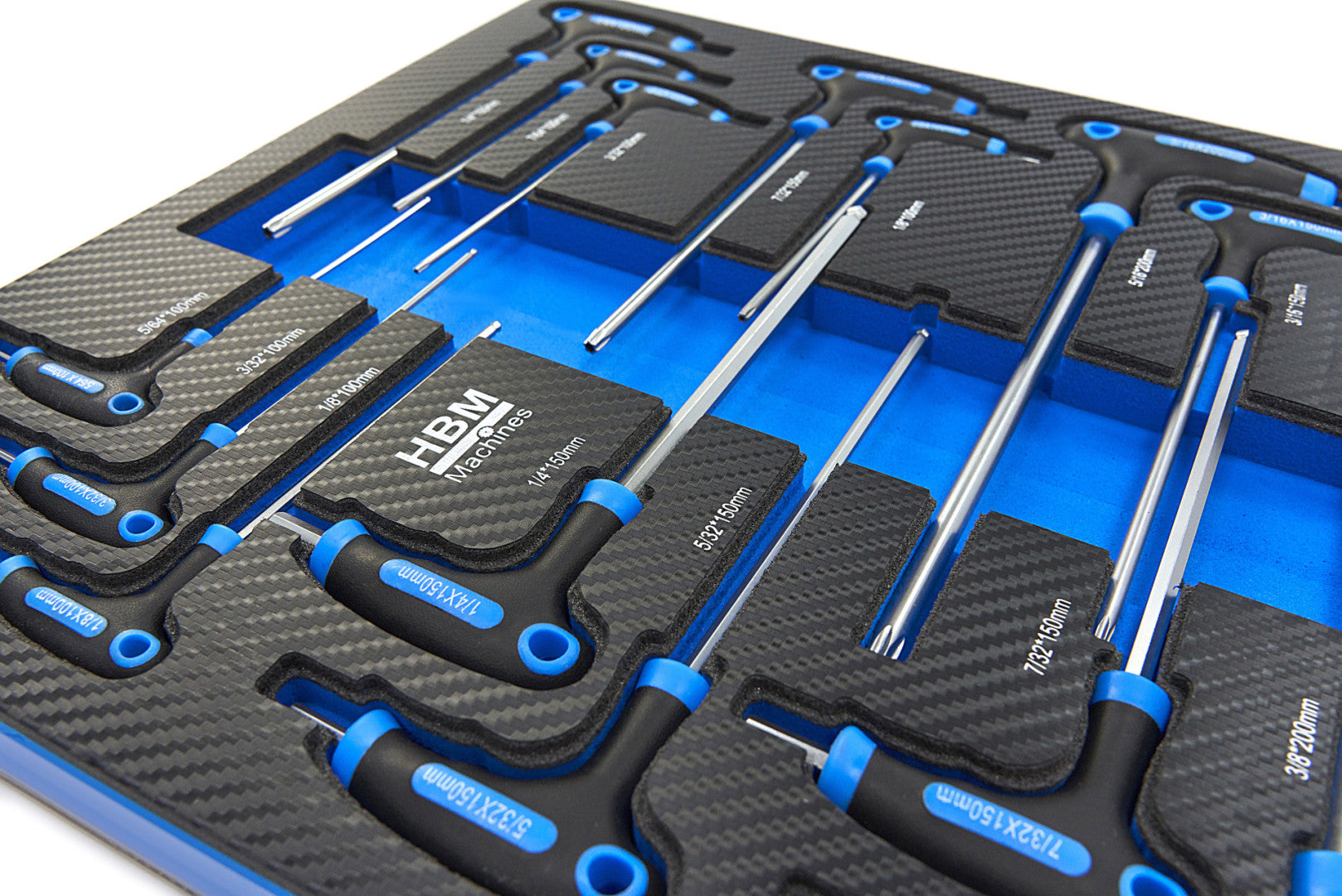 MODUL DULAP TORX IMBUS IN INCH CU MANER T 18 PIESE HBM