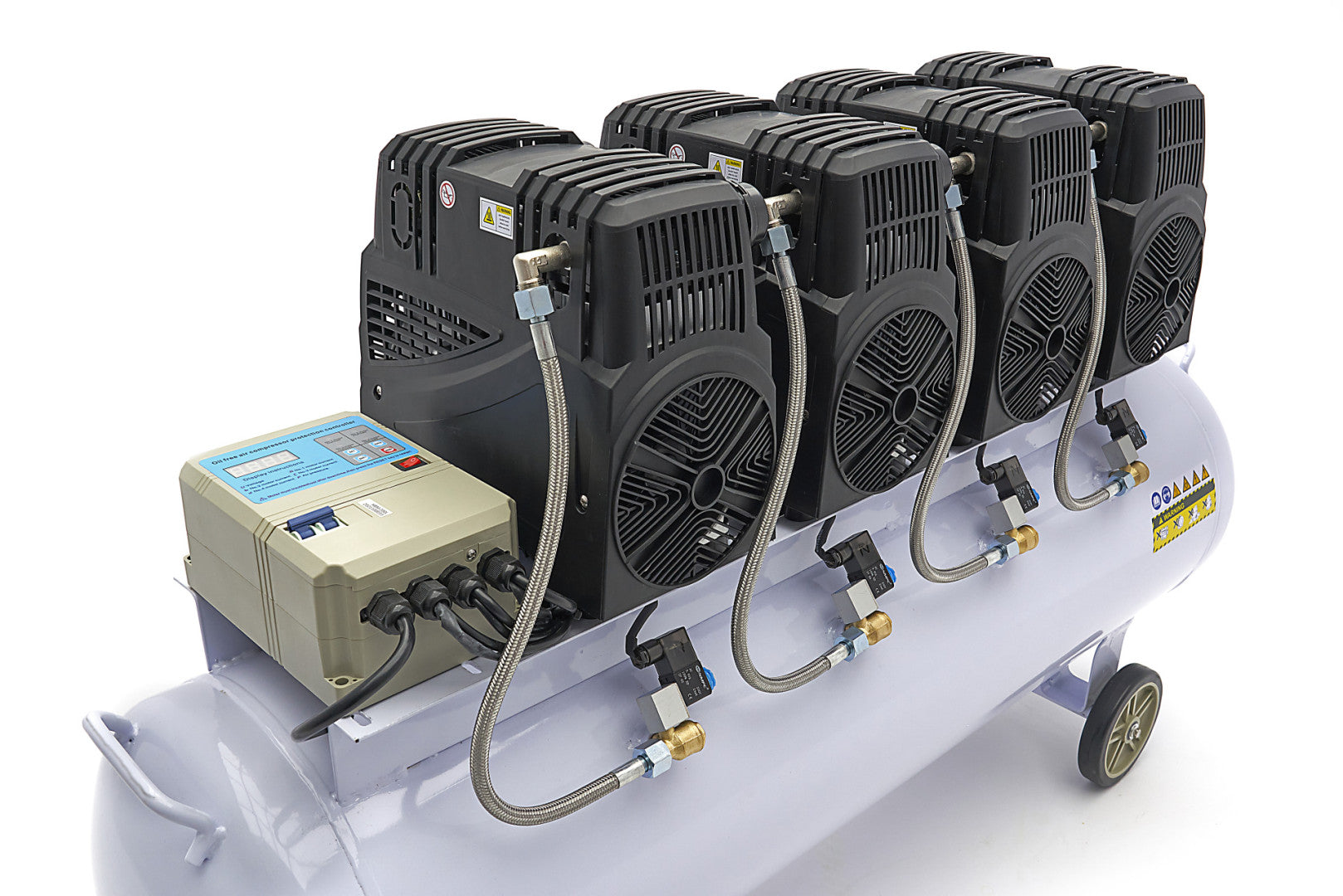 COMPRESOR SILENTIOS CU ZGOMOT REDUS FARA ULEI 200L 8CP HBM MACHINES OLANDA