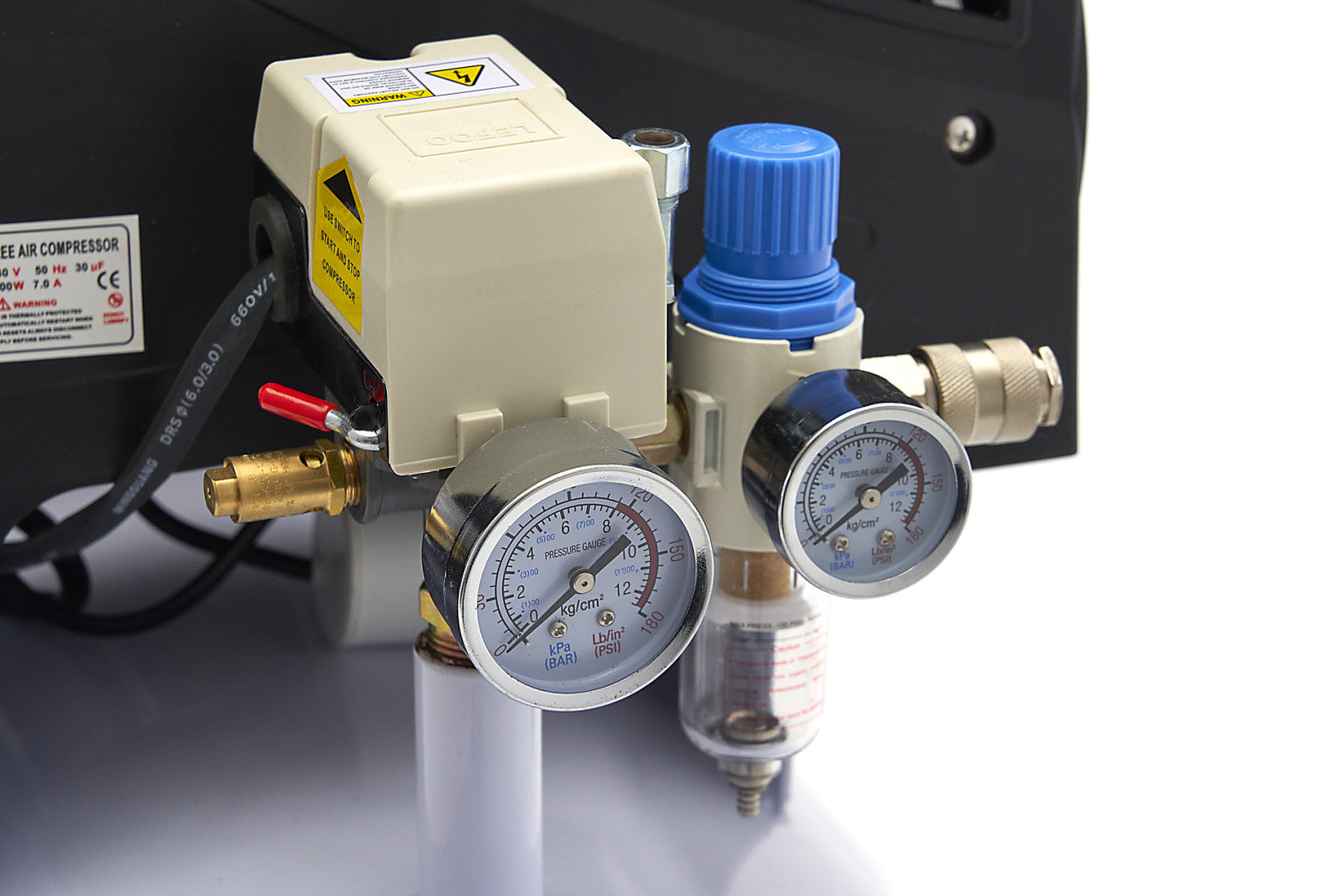 COMPRESOR SILENTIOS CU ZGOMOT REDUS FARA ULEI 200L 8CP HBM MACHINES OLANDA