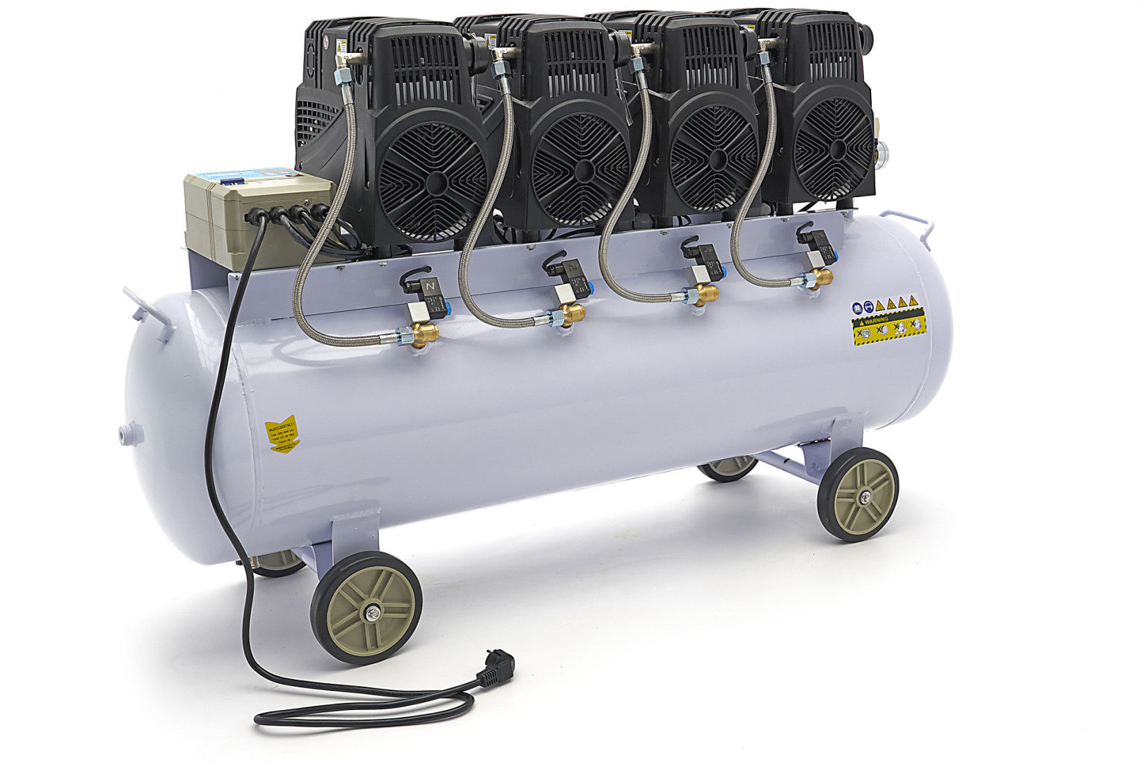 COMPRESOR SILENTIOS CU ZGOMOT REDUS FARA ULEI 200L 8CP HBM MACHINES OLANDA