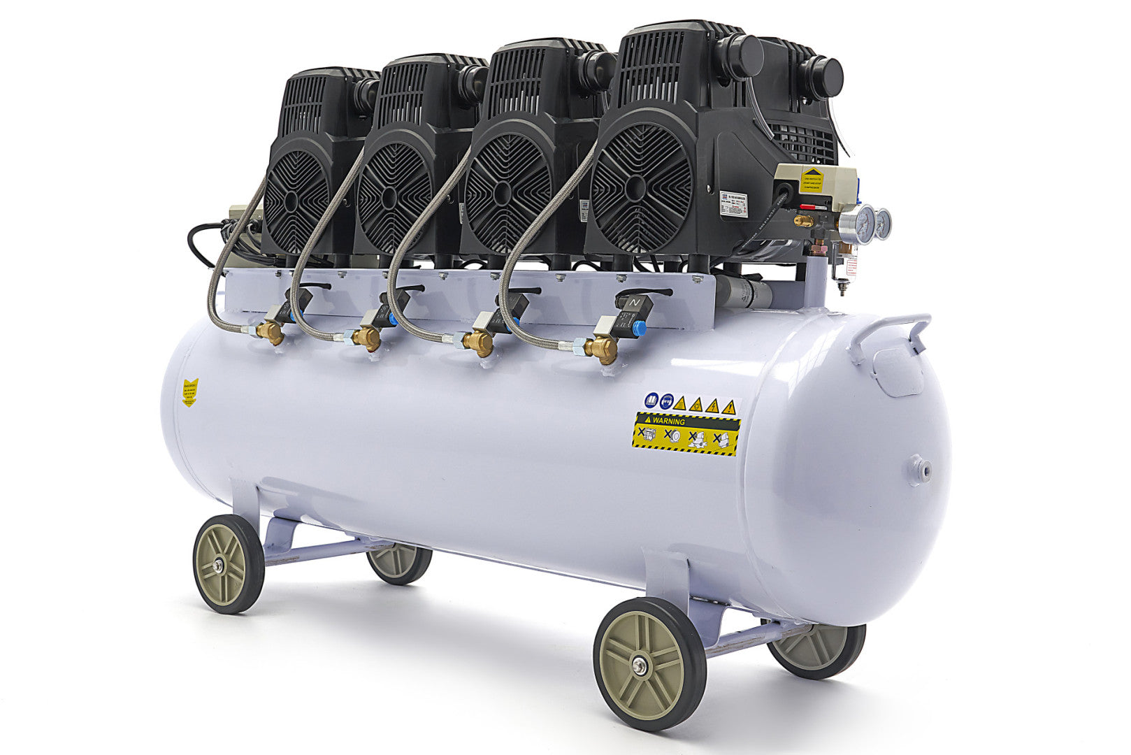 COMPRESOR SILENTIOS CU ZGOMOT REDUS FARA ULEI 200L 8CP HBM MACHINES OLANDA