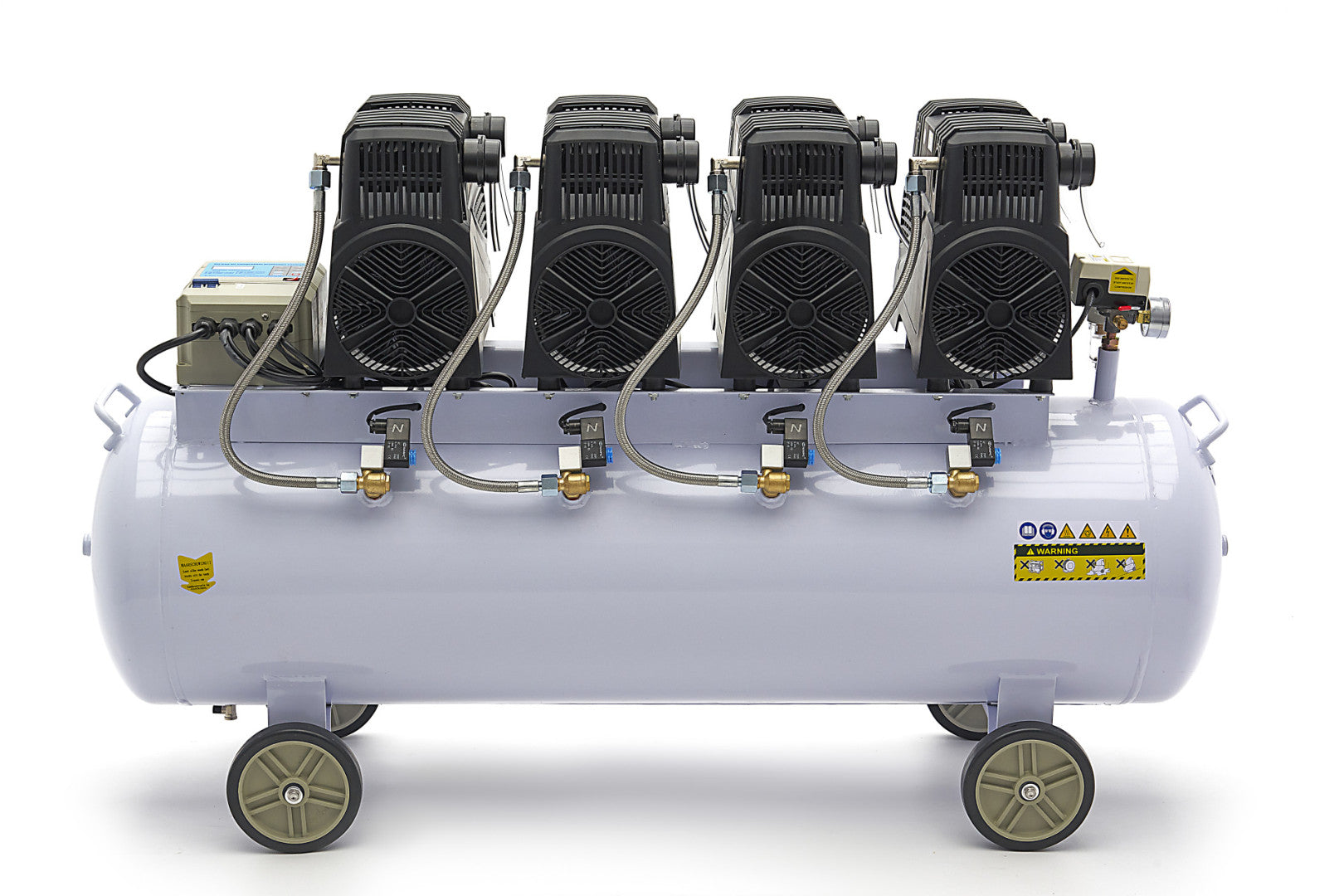 COMPRESOR SILENTIOS CU ZGOMOT REDUS FARA ULEI 200L 8CP HBM MACHINES OLANDA