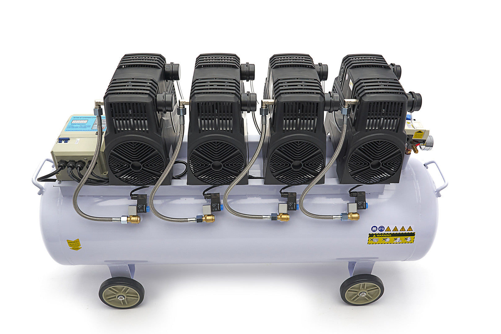 COMPRESOR SILENTIOS CU ZGOMOT REDUS FARA ULEI 200L 8CP HBM MACHINES OLANDA