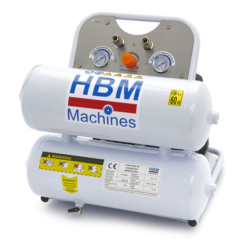 COMPRESOR SILENTIOS ZGOMOT REDUS FARA ULEI 20L 750W 60DB HBM