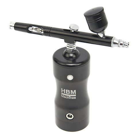 PISTOL AEROGRAF AIRBRUSH PORTABIL CU ACUMULATOR BATERIE HBM MACHINES OLANDA