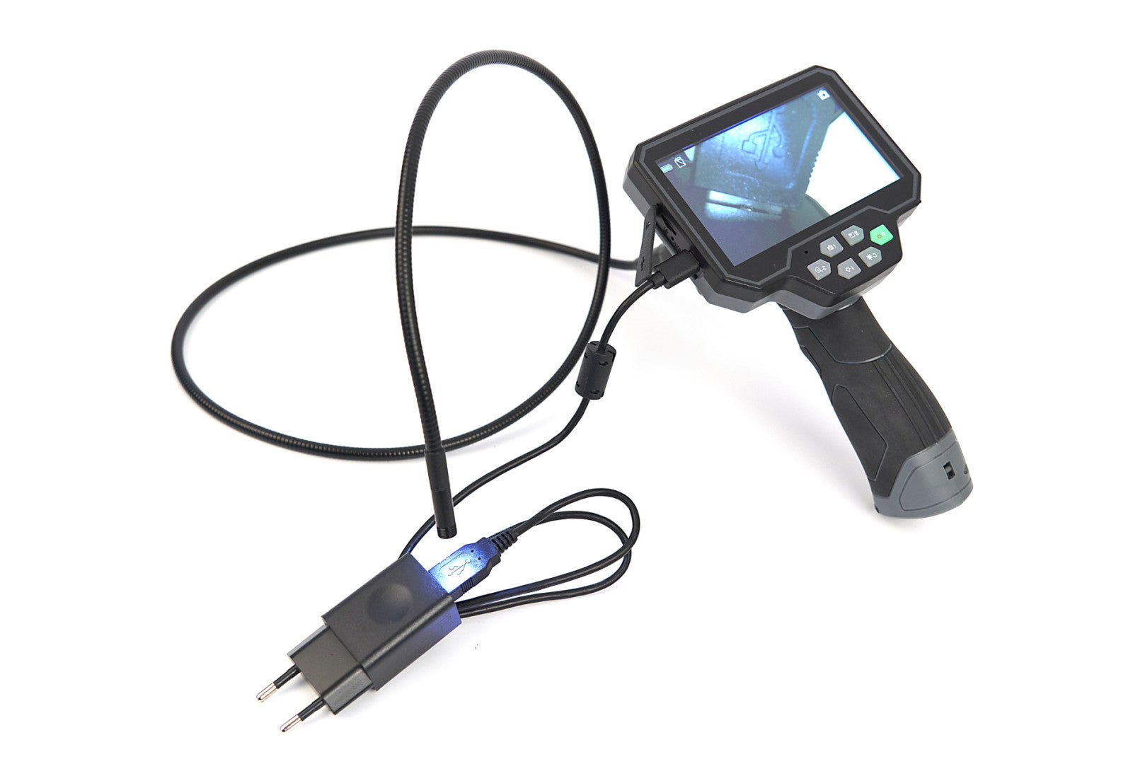 CAMERA VIDEO ENDOSCOP DE INSPECTIE CU ECRAN LCD 5 INCH