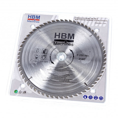 DISC PANZA DE FIERASTRAU CIRCULAR 250MM CU 80 DINTI HBM