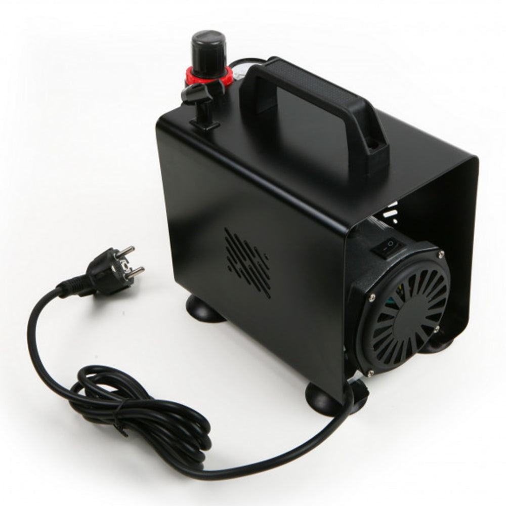 COMPRESOR HBM AS 18 A 150W PENTRU PISTOL AEROGRAF DE VOPSIT CU PULVERIZARE AIRBRUSH