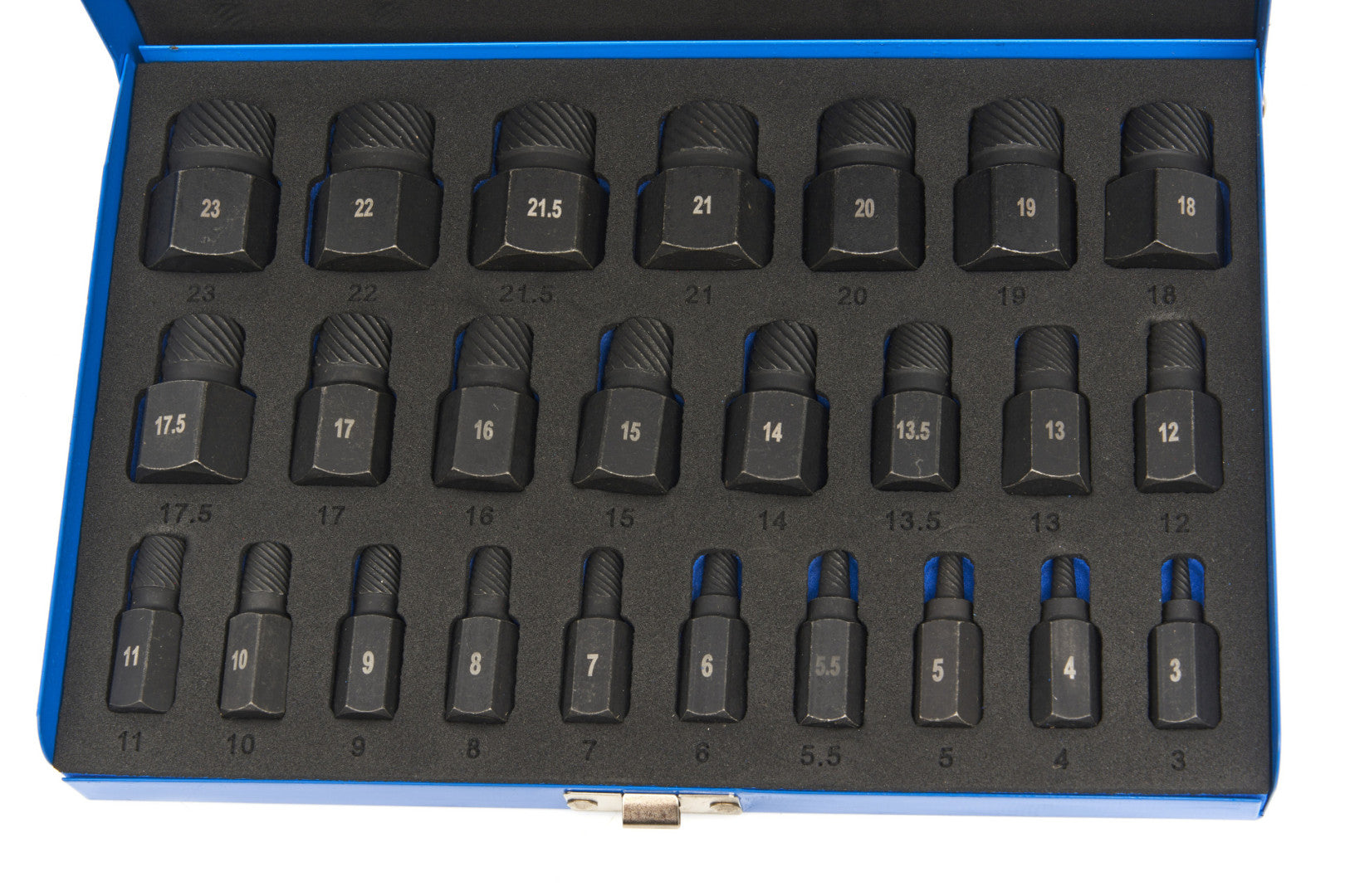 TRUSA EXTRACTOARE PENTRU SURUBURI UZATE RUPTE 25 PIESE HBM