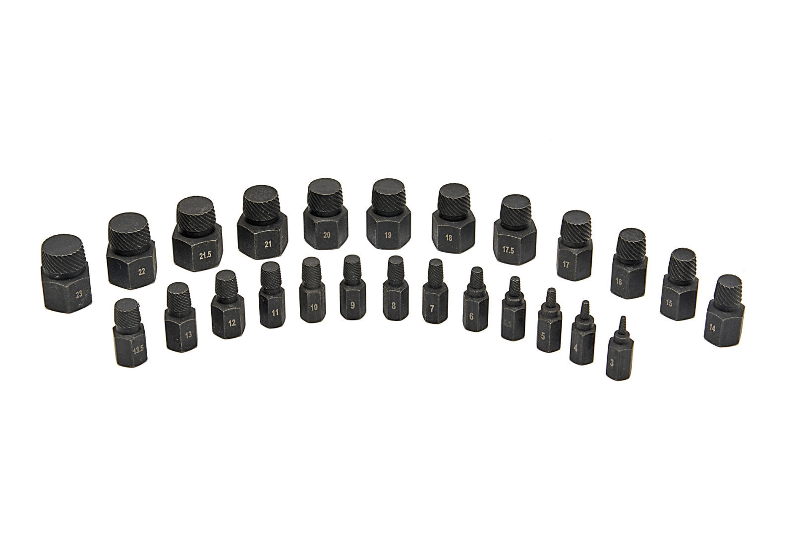 TRUSA EXTRACTOARE PENTRU SURUBURI UZATE RUPTE 25 PIESE HBM