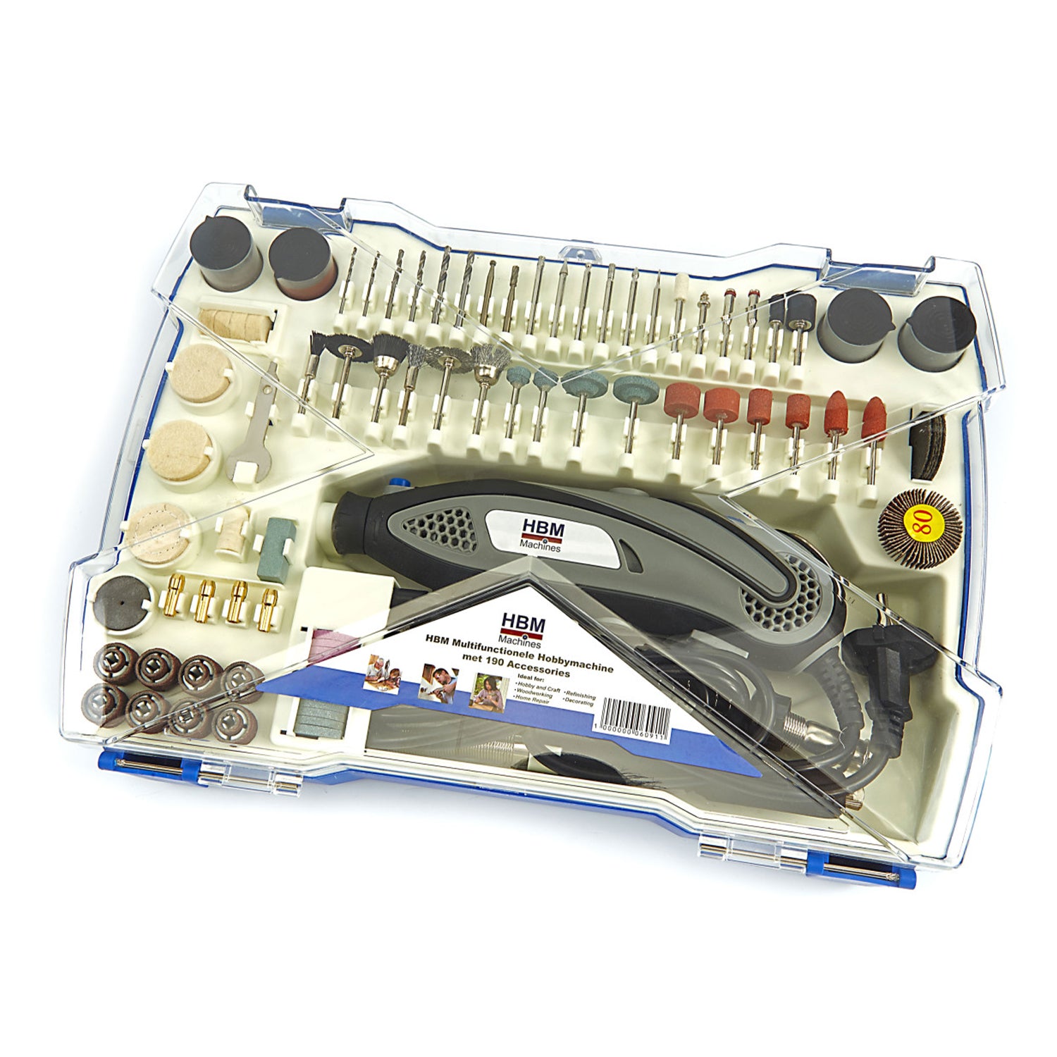 SET MINI POLIZOR CU ACCESORII 190PIESE HBM