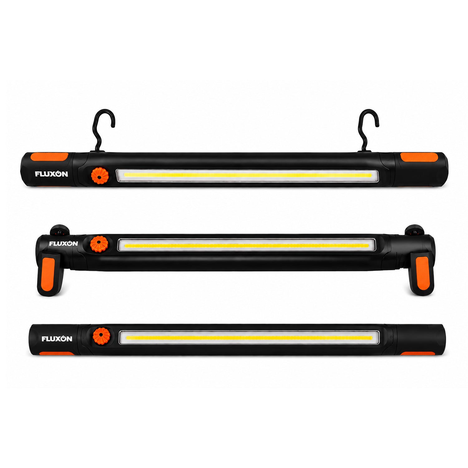 Lampa de lucru LED reincarcabila fluxon 3000lm, rotativa 360°, magnetica, ideala pentru capota auto