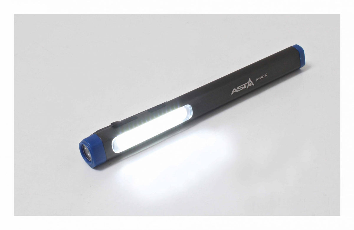 Lampa LED COB cu acumulator tip stilou 300 lumeni ASTA