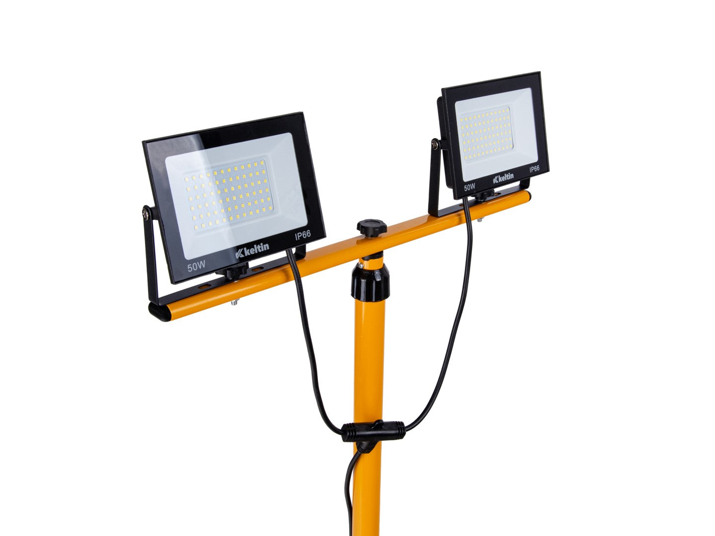 Lampa LED de lucru 2 x 50W 6500k cu stativ trepied reglabil