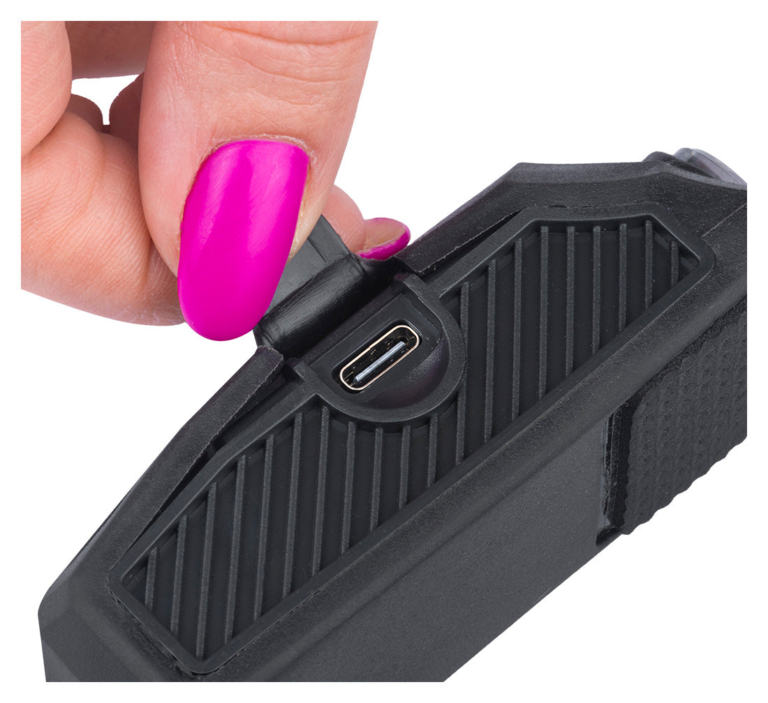 Lanterna LED frontala de cap cu senzor fh-220 – 3 dungi LED, acumulator reincarcabil 1200mah