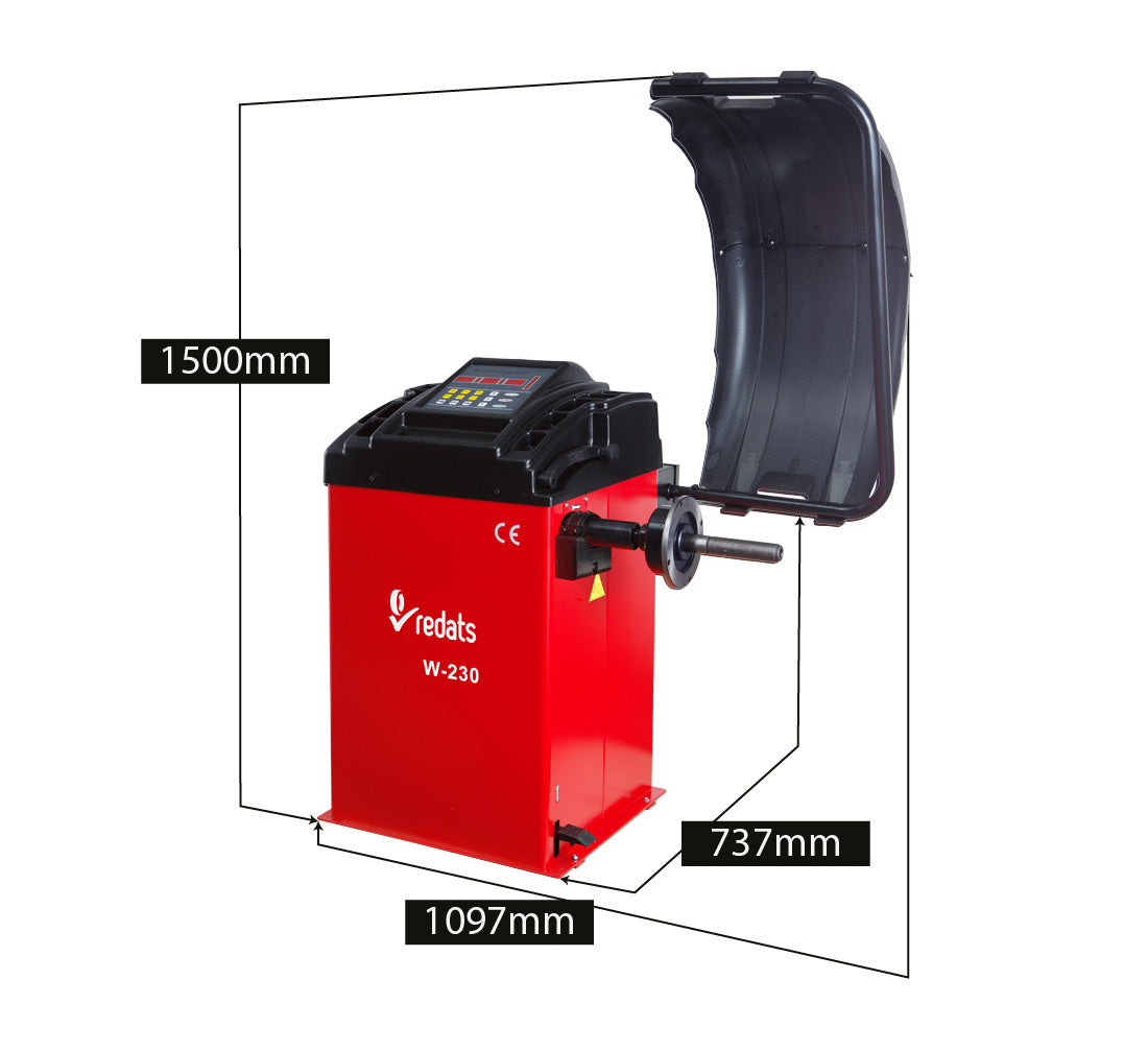 Masina de echilibrat automata cu pedala pentru roti autoturisme 24" REDATS POLONIA