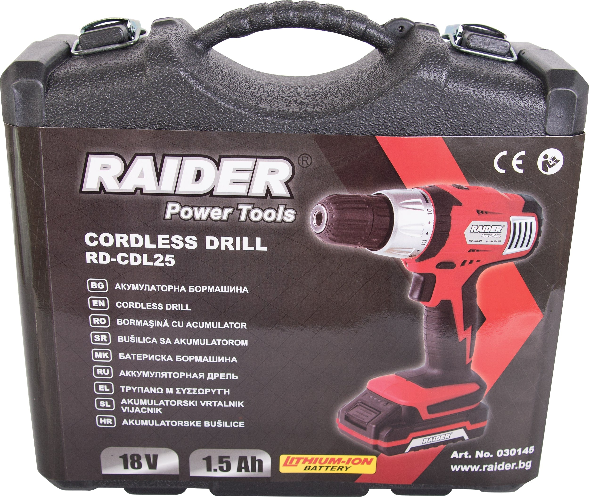 Masina de gaurit bormasina cu acumulator li-ion 18V RAIDER