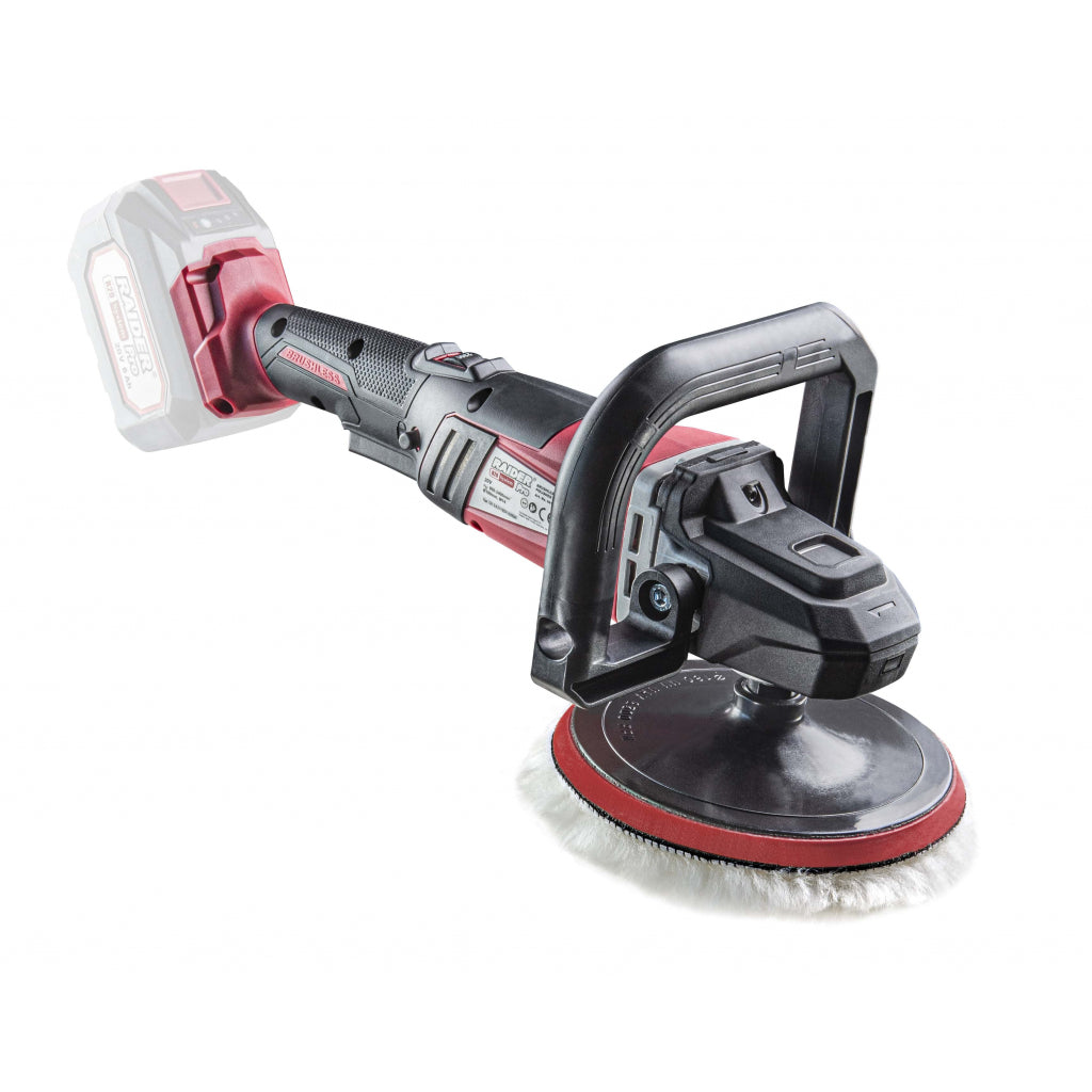 Masina de polisat cu acumulator 20V 180mm RAIDER PRO, acumulatorul si incarcatorul nu sunt incluse