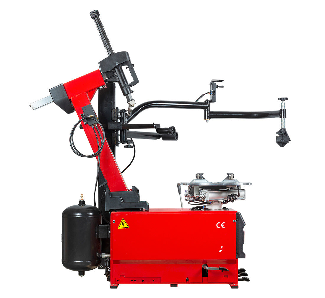 Masina dejantat automata roti autoturisme 12''–26” 230V cu sistem umflare integrat si cu brat ajutator runflat