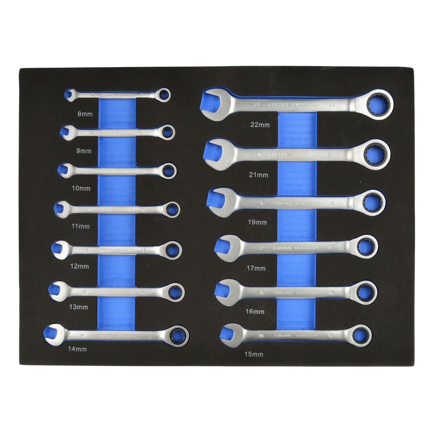 Modul dulap chei combinate cu clichet 8-22mm 13piese GEKO