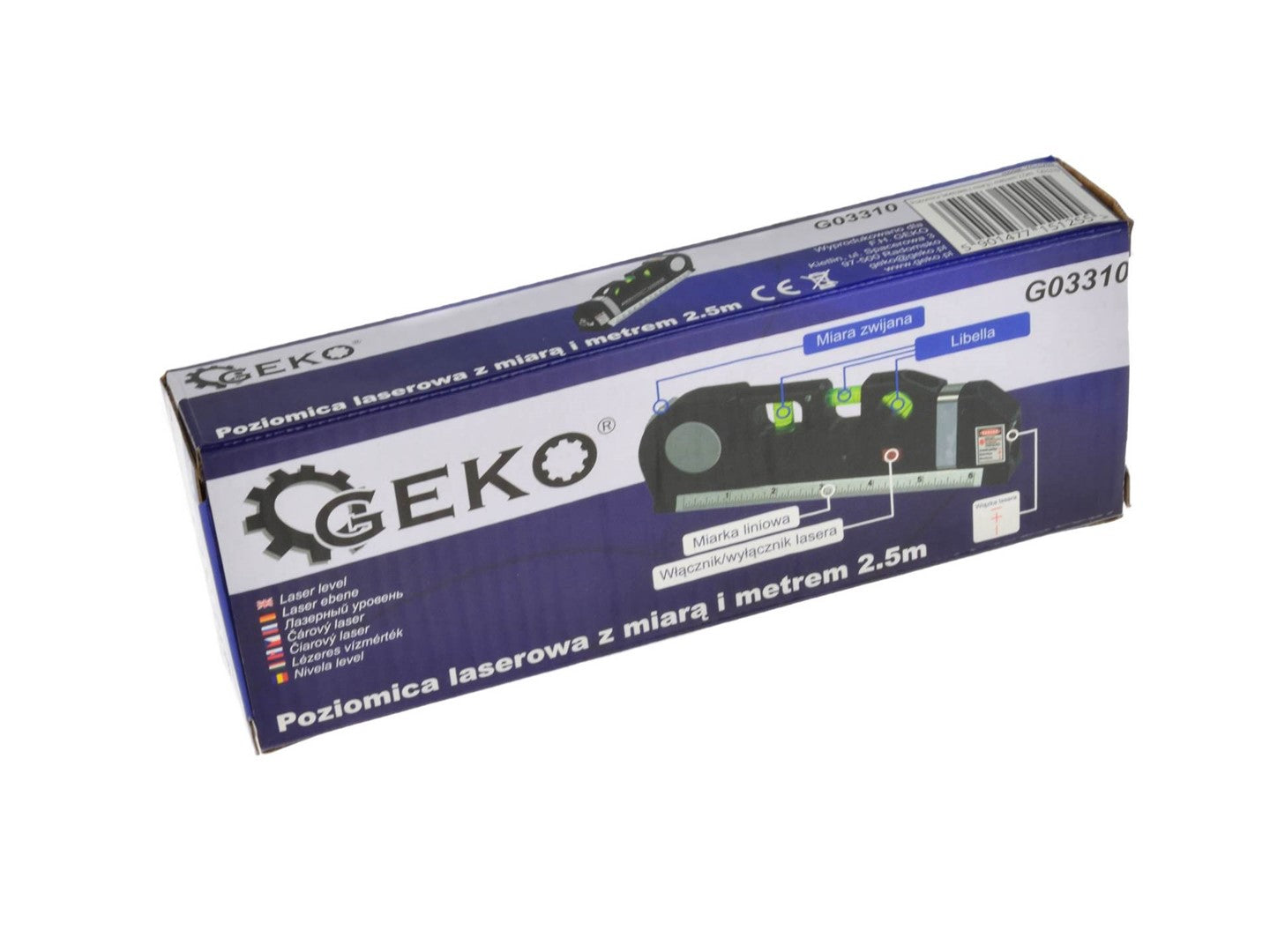 Nivela boloboc multifunctionala cu laser 2.5m