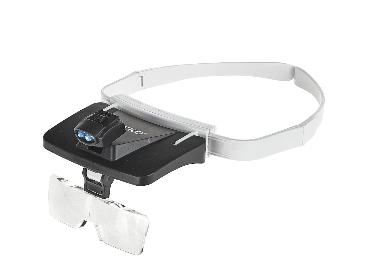 Ochelari de marire cu 5 lentile interschimbabile si LED - pentru precizie