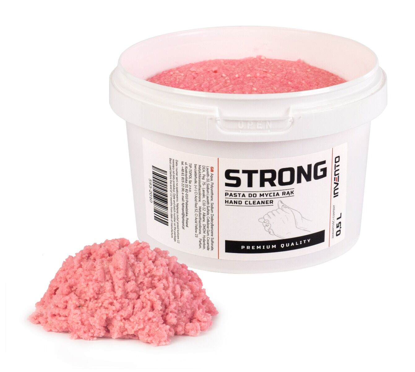 Pasta de curatat maini 0.5l strong INVENTO