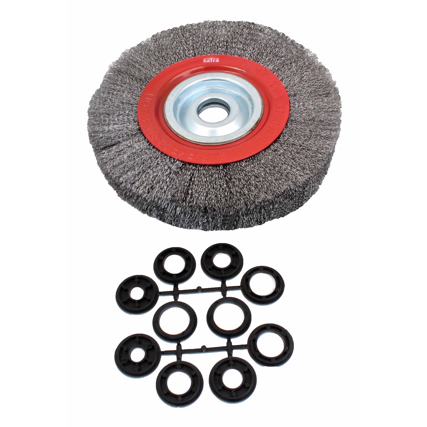 Perie disc rotativa din sarma de otel pentru indepartat vopsea, rugina, curatat roti 250mm