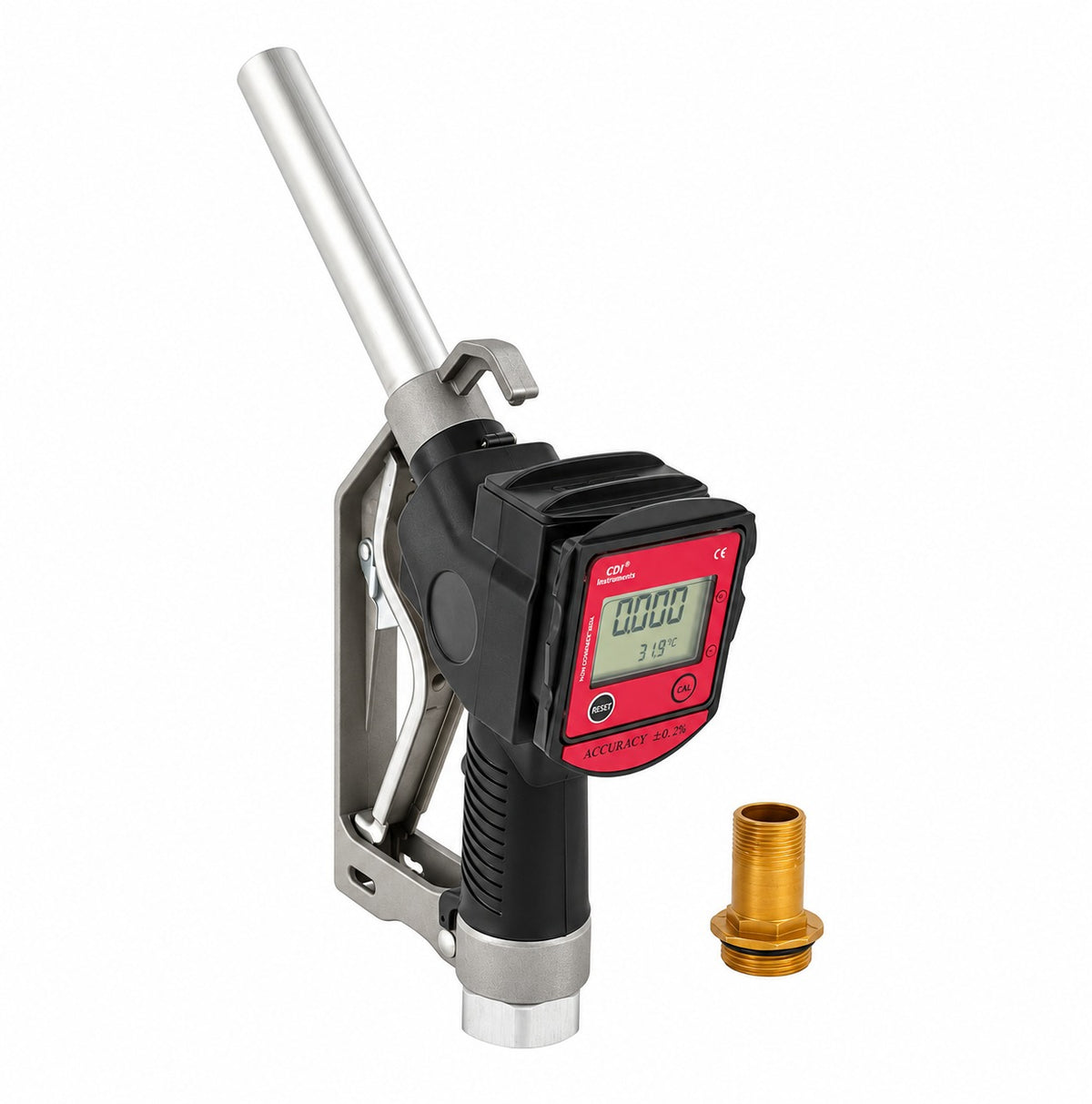 Pistol de combustibil cu contor digital LCD 1" BSP pentru pompa de transfer ulei motorina