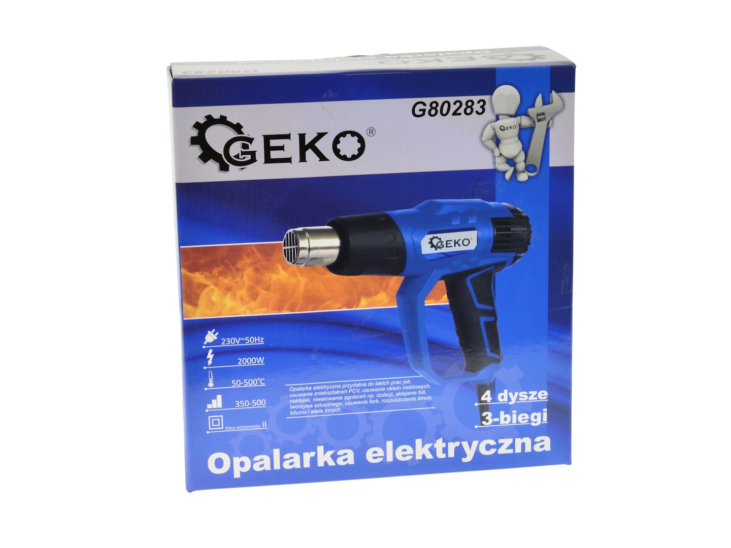 Pistol de suflat aer cald 2000W GEKO