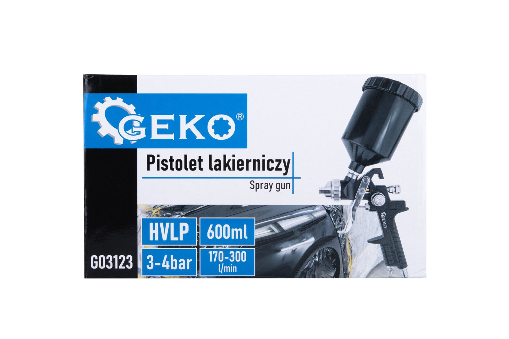 Pistol de vopsit HVLP cu 4 duze 1.3 / 1.4 / 1 / 2.0