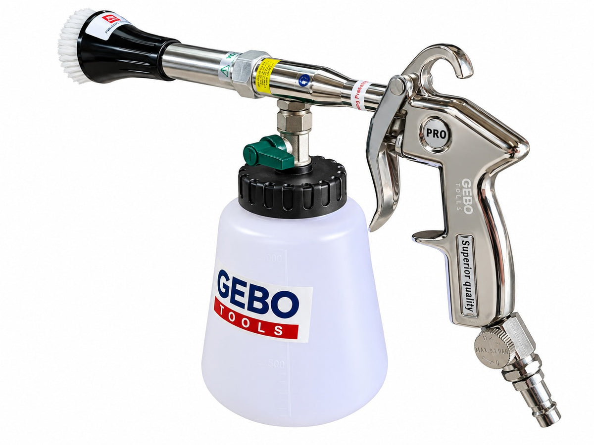 Pistol pneumatic pt spalat tapiterii TORNADOR cu adaptor vacuum GEBO TOOLS