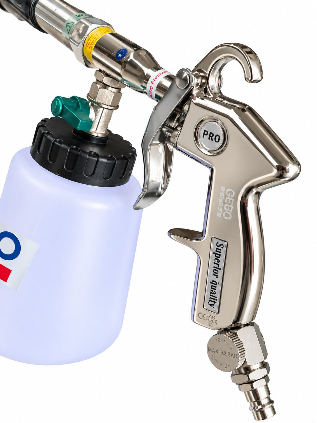 Pistol pneumatic pt spalat tapiterii TORNADOR cu adaptor vacuum GEBO TOOLS
