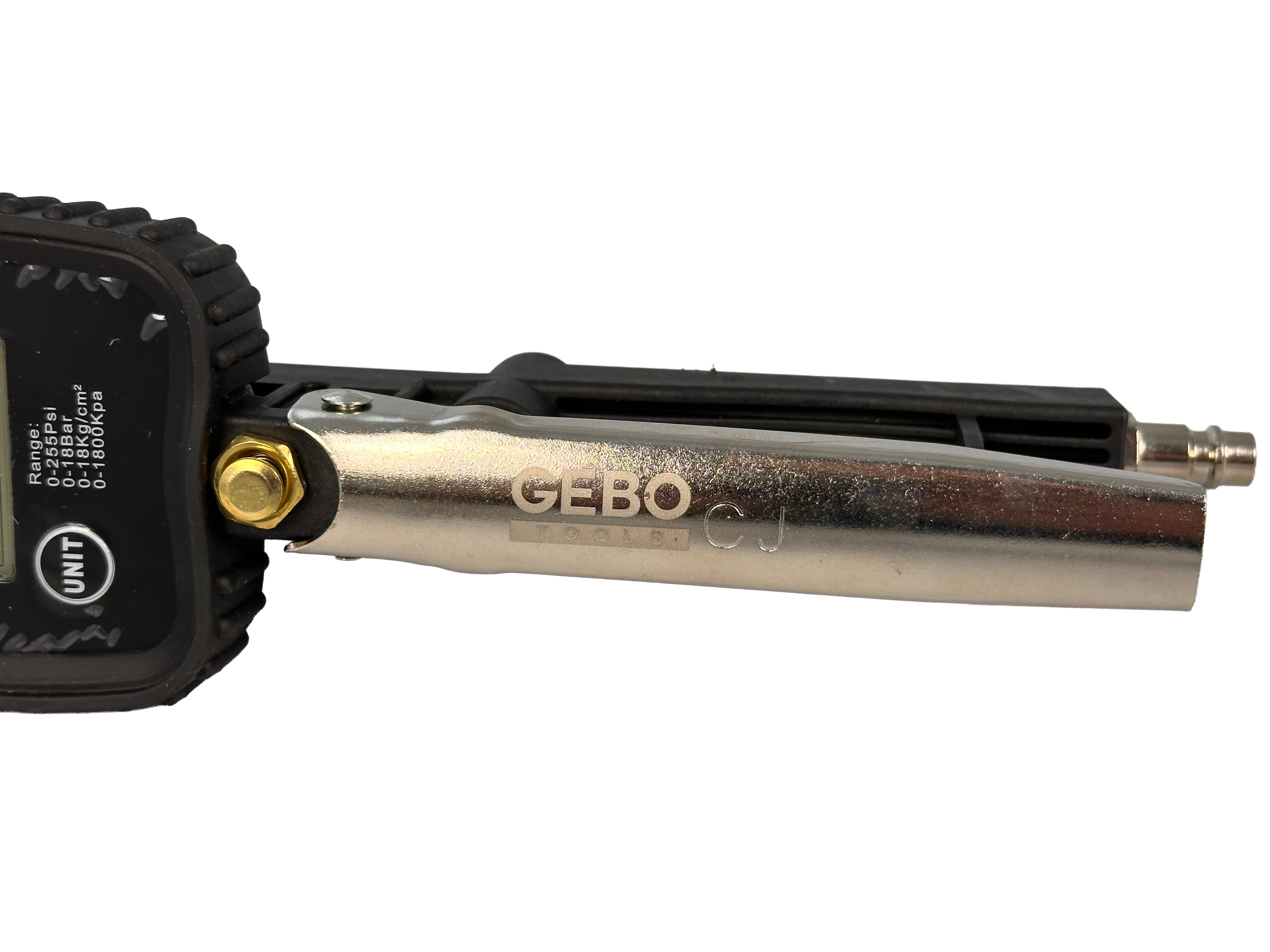 Pistol umflat roti cu manometru digital 0-255 psi GEBO TOOLS