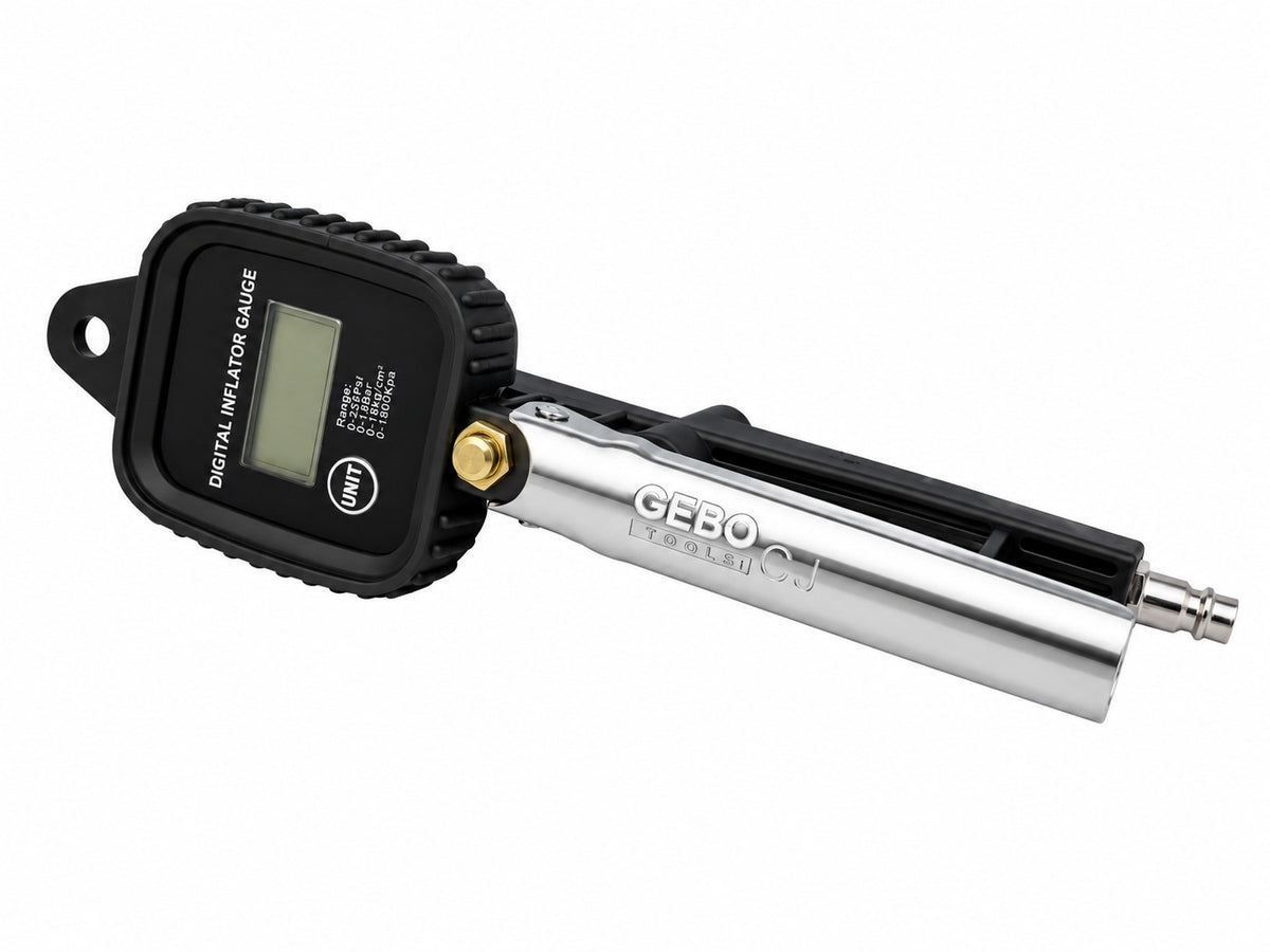 Pistol umflat roti cu manometru digital 0-255 psi GEBO TOOLS