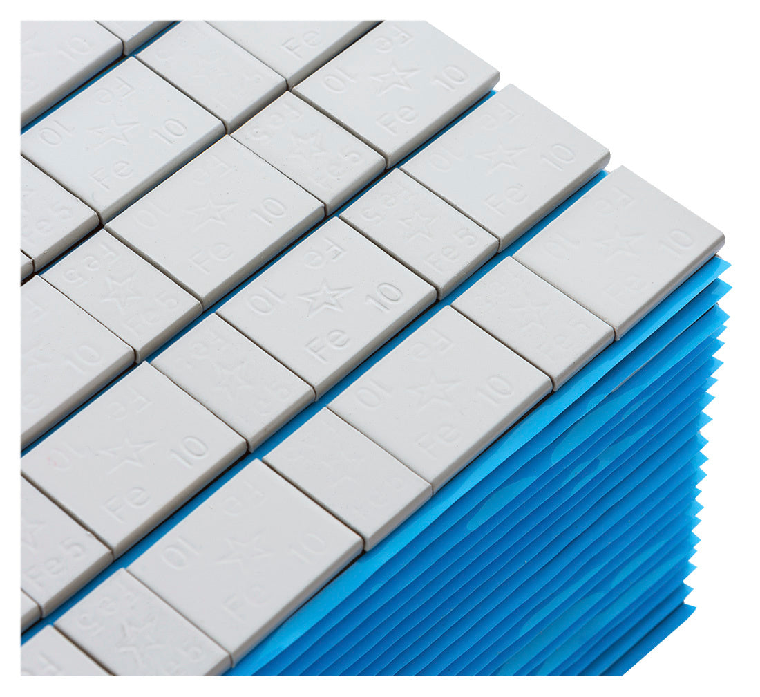 CUTIE CONTRAGREUTATI AUTOADEZIVE 5/10 GRAME - 100 FASII - 8BUC/FASIE 6KG GRI MAT