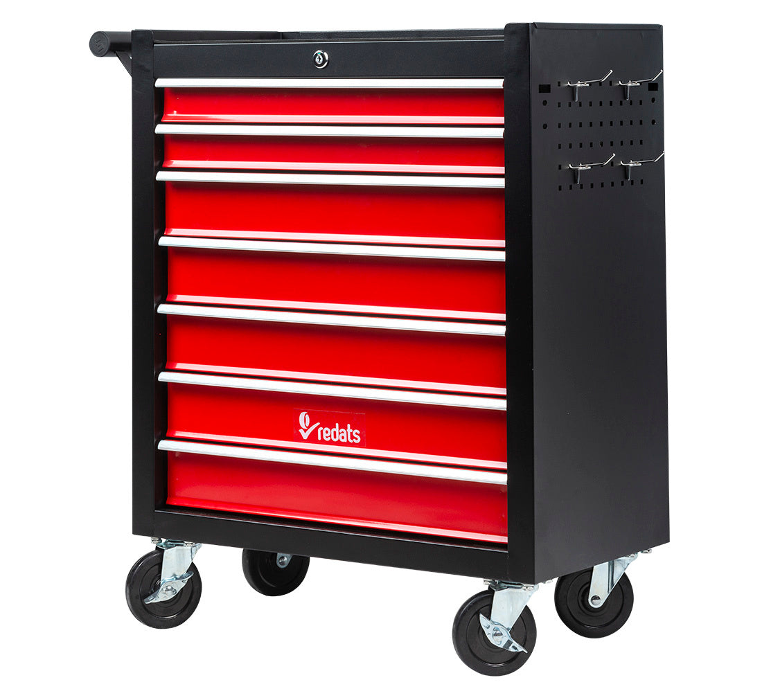 DULAP METALIC NEECHIPAT PENTRU SCULE CU 7 SERTARE, REDATS