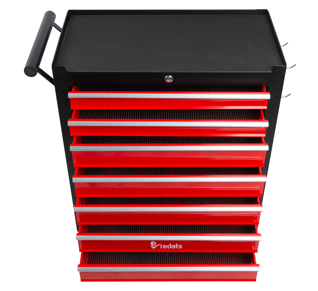 DULAP METALIC NEECHIPAT PENTRU SCULE CU 7 SERTARE, REDATS