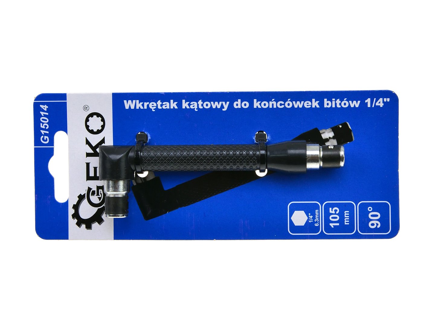 Prelungitor adaptor tip l biti 1/4'' 105mm 90 grade GEKO