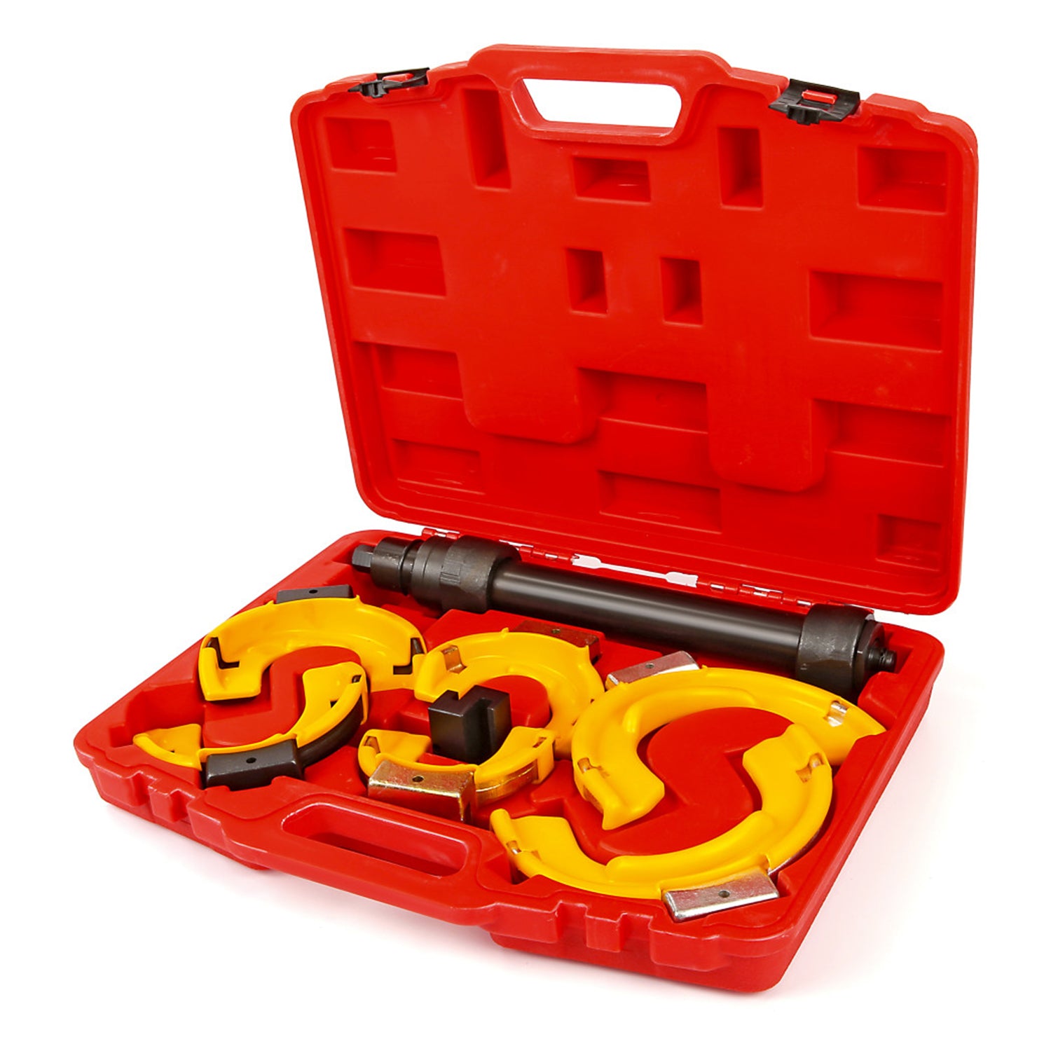 Presa arcuri de suspensie autoturisme si autoutilitare MC PHERSON cu protectie 80-265 mm 1T