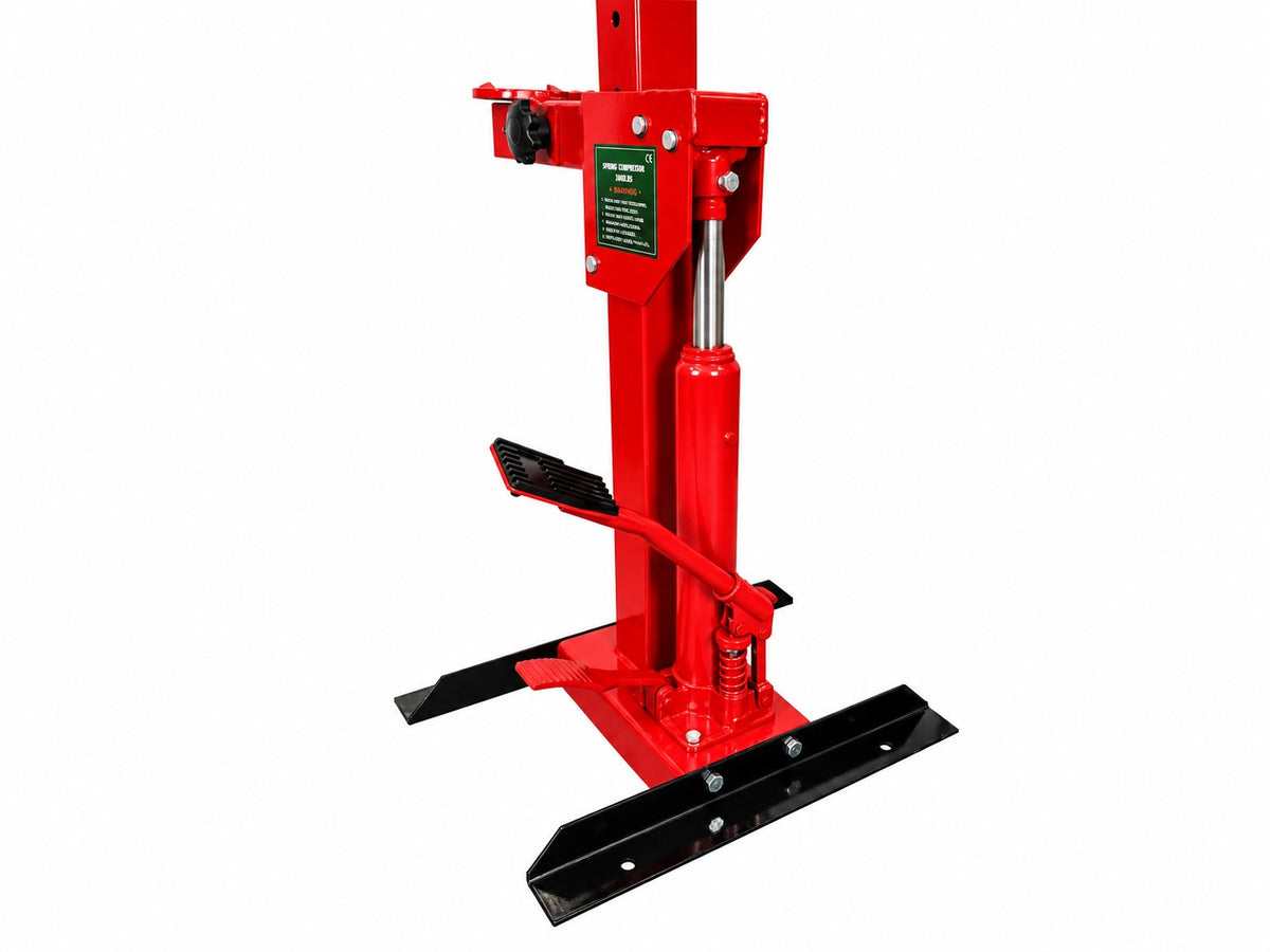 Presa arcuri hidraulica 1T tip stand pentru montare demontare arcuri amortizoare flanse telescoape GEBO TOOLS